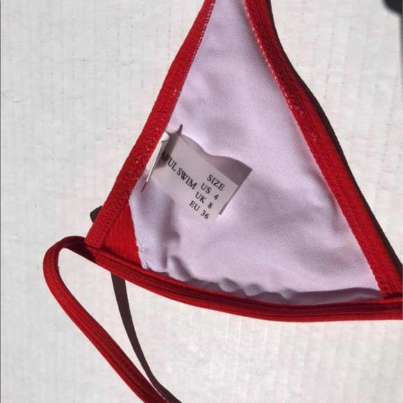 Red Bikini Top - Picture 4 of 4